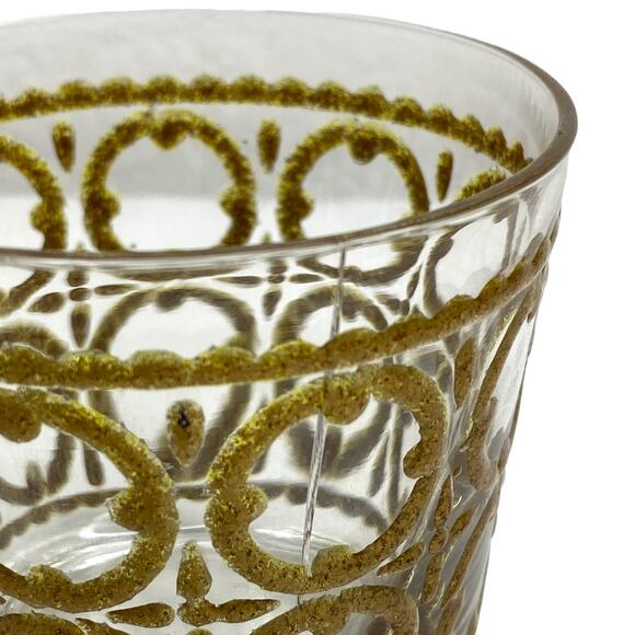 Vintage Libbey Short Glass Cups 8oz Set of 4 (One Cracked) - Picture 5 of 11